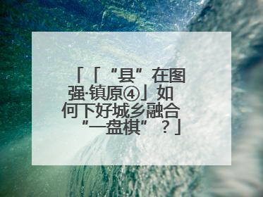 「“县”在图强·镇原④」如何下好城乡融合“一盘棋”？