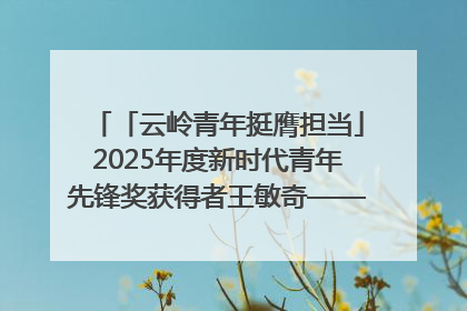 「云岭青年挺膺担当」2025年度新时代青年先锋奖获得者王敏奇——澜沧江上好渔人