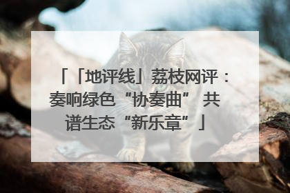 「地评线」荔枝网评：奏响绿色“协奏曲” 共谱生态“新乐章”
