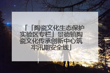 「陶瓷文化生态保护实验区专栏」景德镇陶瓷文化传承创新中心筑牢汛期安全线