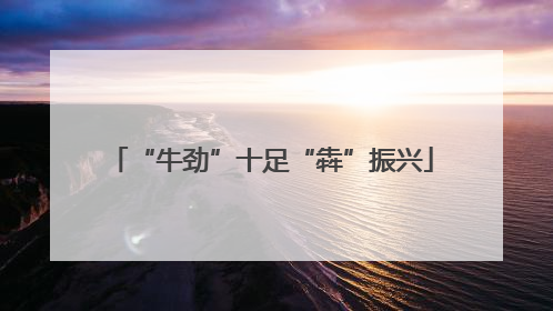 “牛劲”十足“犇”振兴