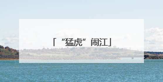 “猛虎”闹江