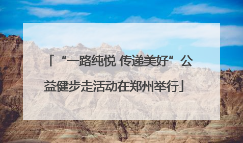 “一路纯悦 传递美好”公益健步走活动在郑州举行