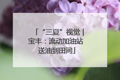 “三夏”视觉｜宝丰：流动加油站 送油到田间