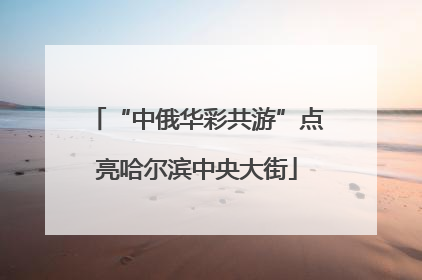 “中俄华彩共游”点亮哈尔滨中央大街