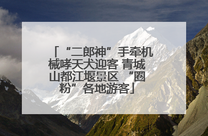 “二郎神”手牵机械哮天犬迎客 青城山都江堰景区 “圈粉”各地游客