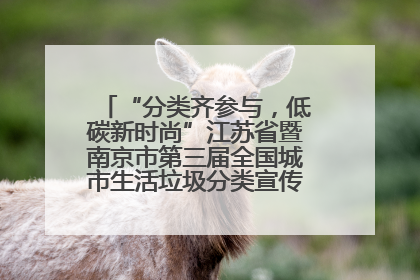 “分类齐参与，低碳新时尚”江苏省暨南京市第三届全国城市生活垃圾分类宣传周正式启动