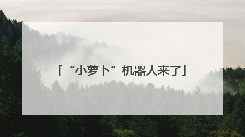 “小萝卜”机器人来了