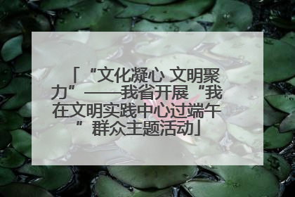 “文化凝心 文明聚力”——我省开展“我在文明实践中心过端午”群众主题活动