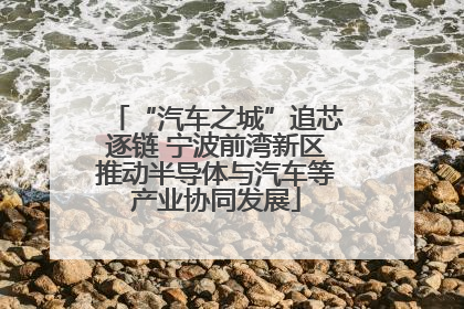 “汽车之城”追芯逐链 宁波前湾新区推动半导体与汽车等产业协同发展