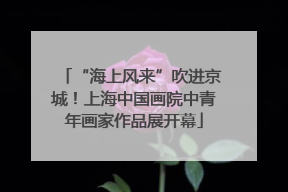 “海上风来”吹进京城！上海中国画院中青年画家作品展开幕