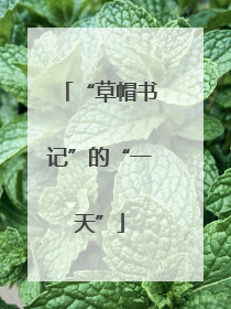 “草帽书记”的“一天”