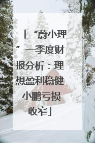 “蔚小理”一季度财报分析：理想盈利稳健 小鹏亏损收窄