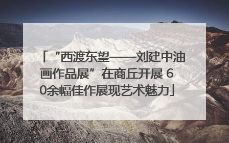 “西渡东望——刘建中油画作品展”在商丘开展 60余幅佳作展现艺术魅力