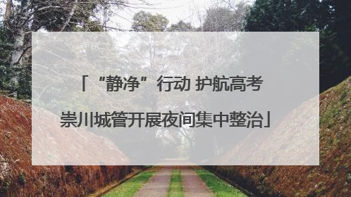 “静净”行动 护航高考 崇川城管开展夜间集中整治