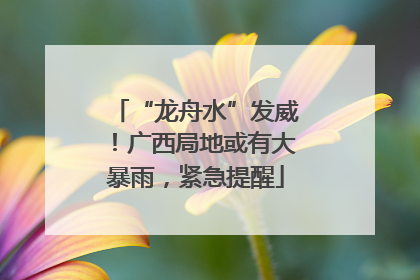“龙舟水”发威！广西局地或有大暴雨，紧急提醒
