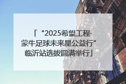 “2025希望工程·蒙牛足球未来星公益行”临沂站选拔圆满举行