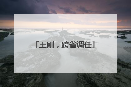 王刚，跨省调任