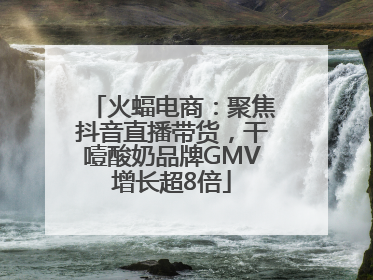 火蝠电商：聚焦抖音直播带货，干噎酸奶品牌GMV增长超8倍