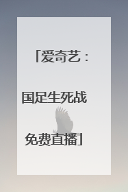 爱奇艺：国足生死战免费直播