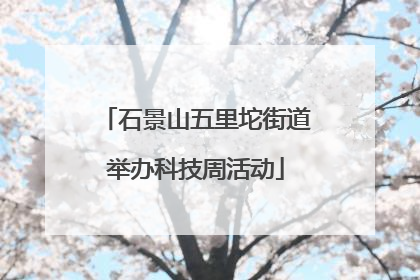 石景山五里坨街道举办科技周活动