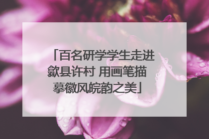 百名研学学生走进歙县许村 用画笔描摹徽风皖韵之美