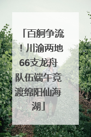 百舸争流！川渝两地66支龙舟队伍端午竞渡绵阳仙海湖