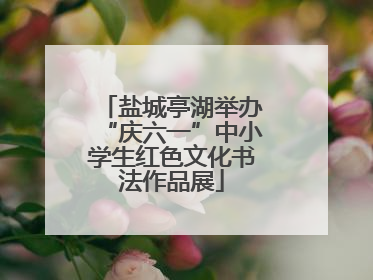 盐城亭湖举办“庆六一”中小学生红色文化书法作品展