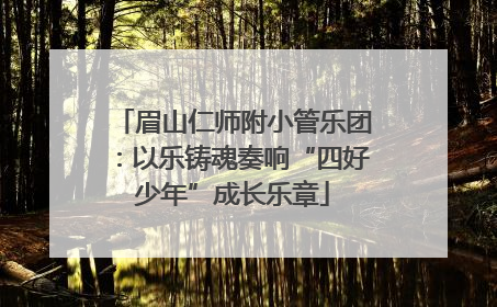 眉山仁师附小管乐团：以乐铸魂奏响“四好少年”成长乐章