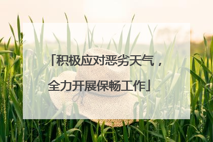 积极应对恶劣天气，全力开展保畅工作