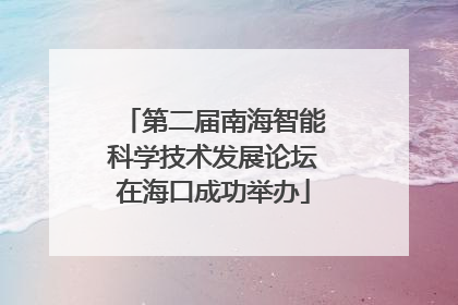 第二届南海智能科学技术发展论坛在海口成功举办