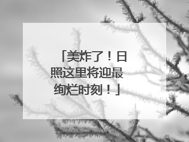美炸了！日照这里将迎最绚烂时刻！