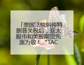 美国法院叫停特朗普关税后，亚太股市和美股期货先涨为敬！“TACO交易”兴起