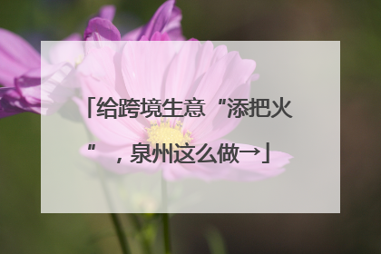 给跨境生意“添把火”，泉州这么做→