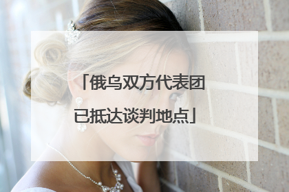 俄乌双方代表团已抵达谈判地点