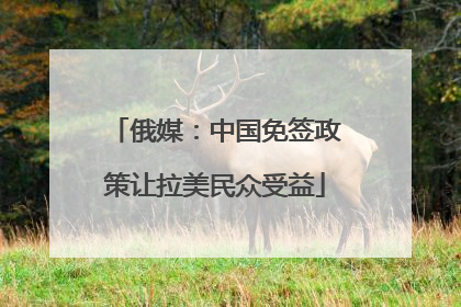 俄媒：中国免签政策让拉美民众受益