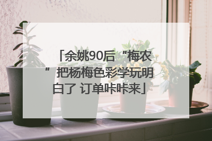 余姚90后“梅农”把杨梅色彩学玩明白了 订单咔咔来