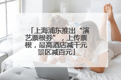 上海浦东推出“演艺票根券”，上传票根，最高酒店减千元景区减百元