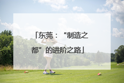 东莞：“制造之都”的进阶之路