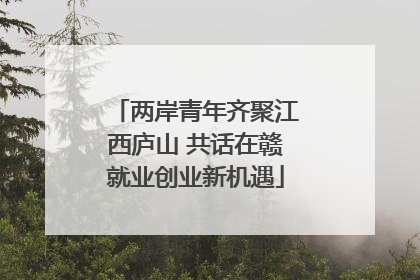 两岸青年齐聚江西庐山 共话在赣就业创业新机遇