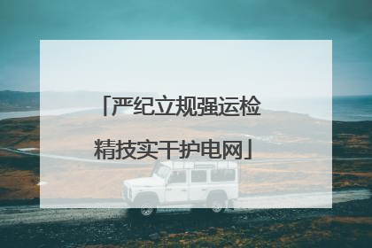 严纪立规强运检 精技实干护电网