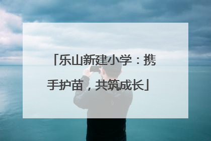 乐山新建小学：携手护苗，共筑成长