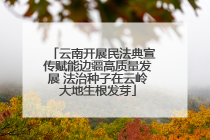 云南开展民法典宣传赋能边疆高质量发展 法治种子在云岭大地生根发芽