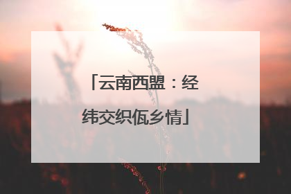 云南西盟：经纬交织佤乡情