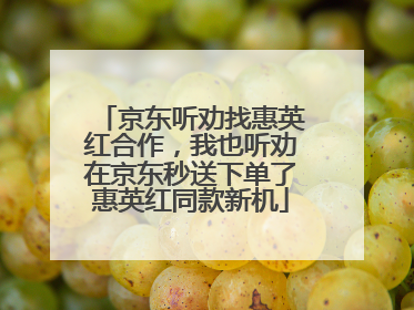 京东听劝找惠英红合作，我也听劝在京东秒送下单了惠英红同款新机
