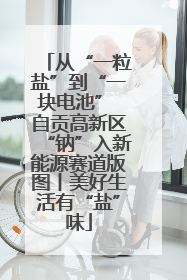 从“一粒盐”到“一块电池” 自贡高新区“钠”入新能源赛道版图丨美好生活有“盐”味