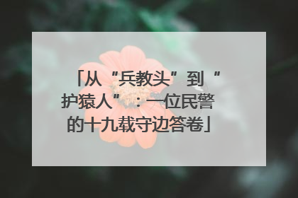 从“兵教头”到“护猿人”：一位民警的十九载守边答卷