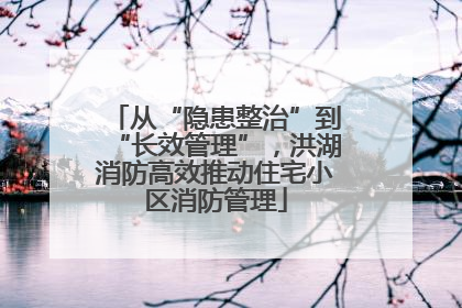 从“隐患整治”到“长效管理”，洪湖消防高效推动住宅小区消防管理