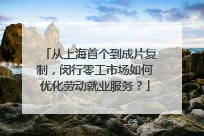从上海首个到成片复制，闵行零工市场如何优化劳动就业服务？