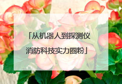 从机器人到探测仪 消防科技实力圈粉